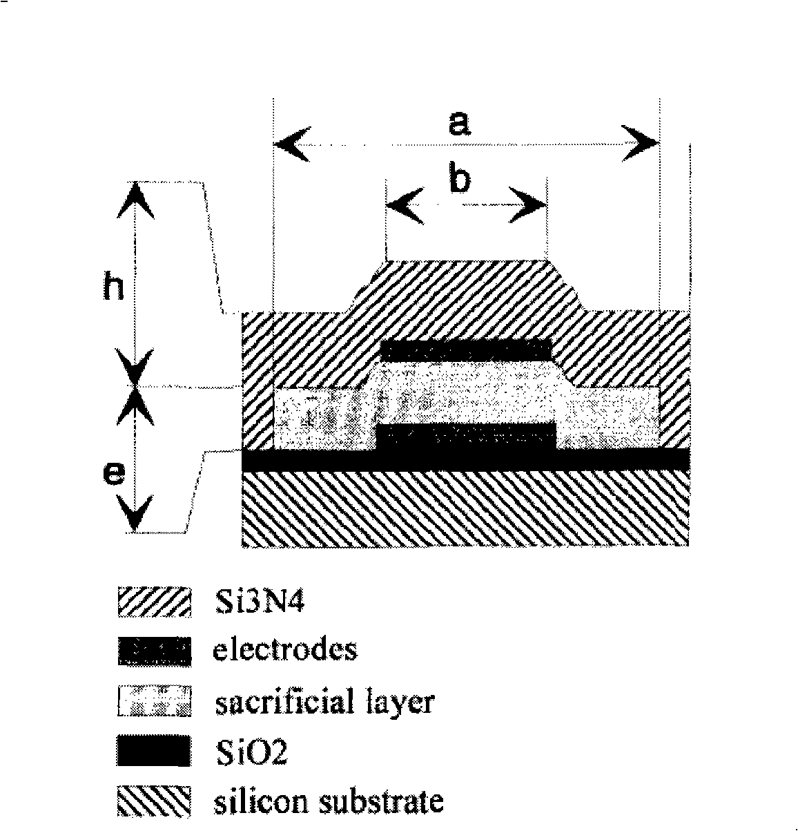 Sensitive large signal output minitype pressure sensor