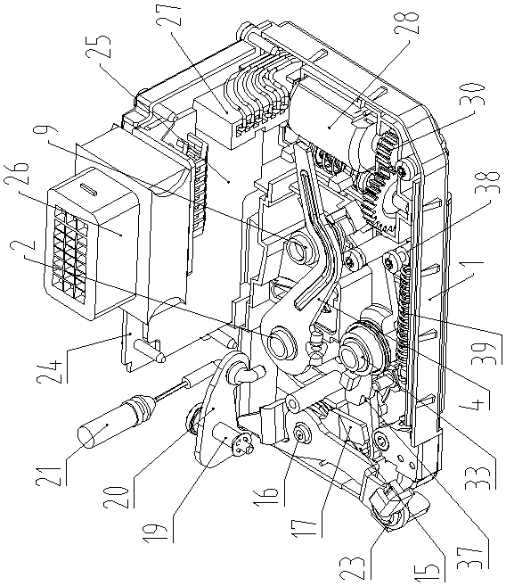 Intelligent electric opening car door lock