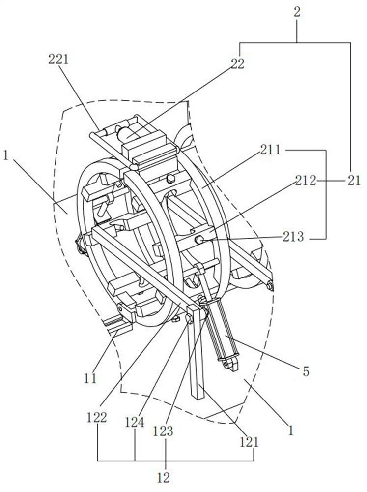 A steel gas pipeline hydraulic external counterpart