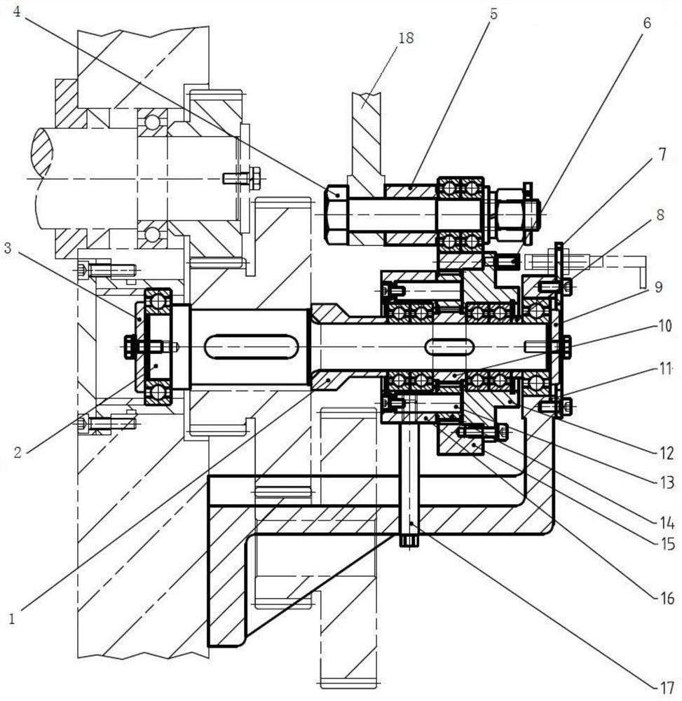 Ink supply system with planetary reduction cam device