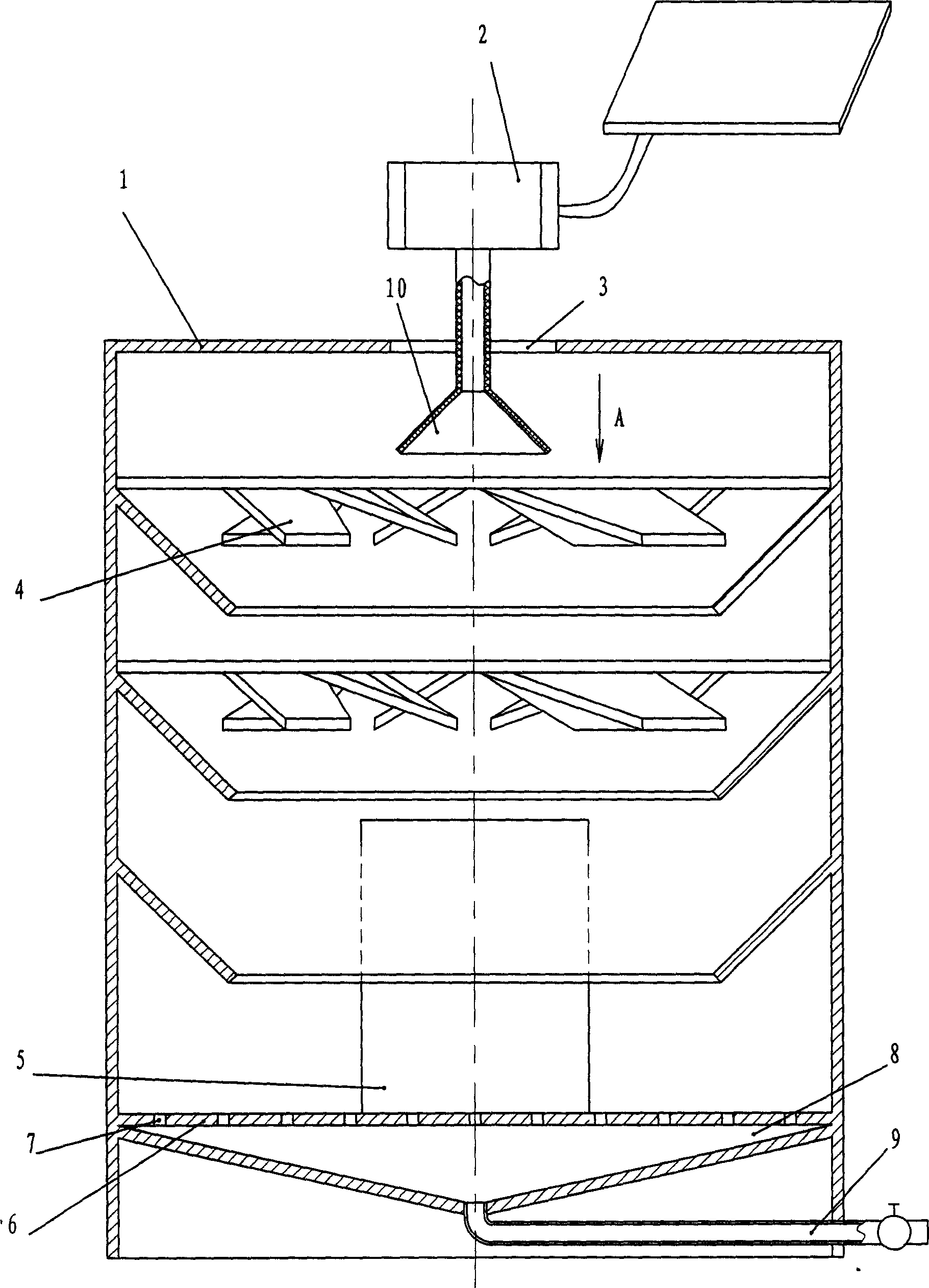 Harmless agriculture waste ozone treating apparatus