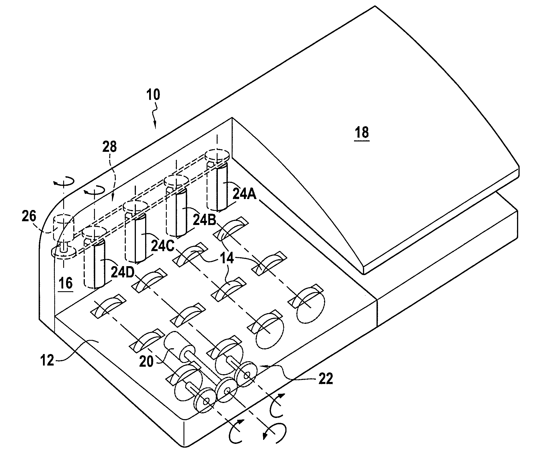 Feed device with improved grip