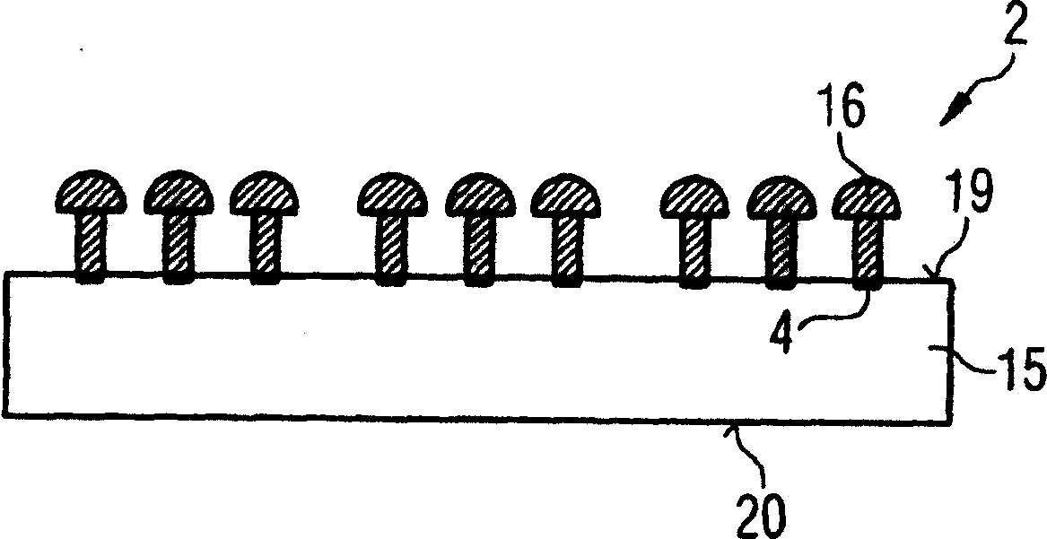 Semiconductor package with contact support layer and method to produce the package