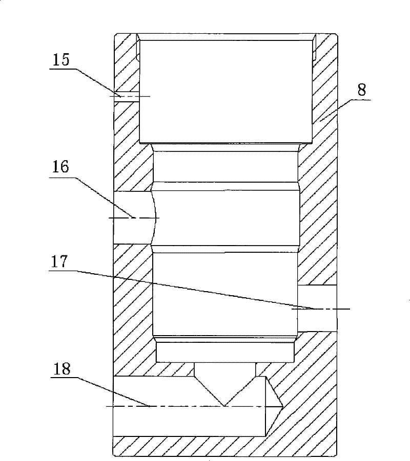 Underwater hydraulic reversing valve