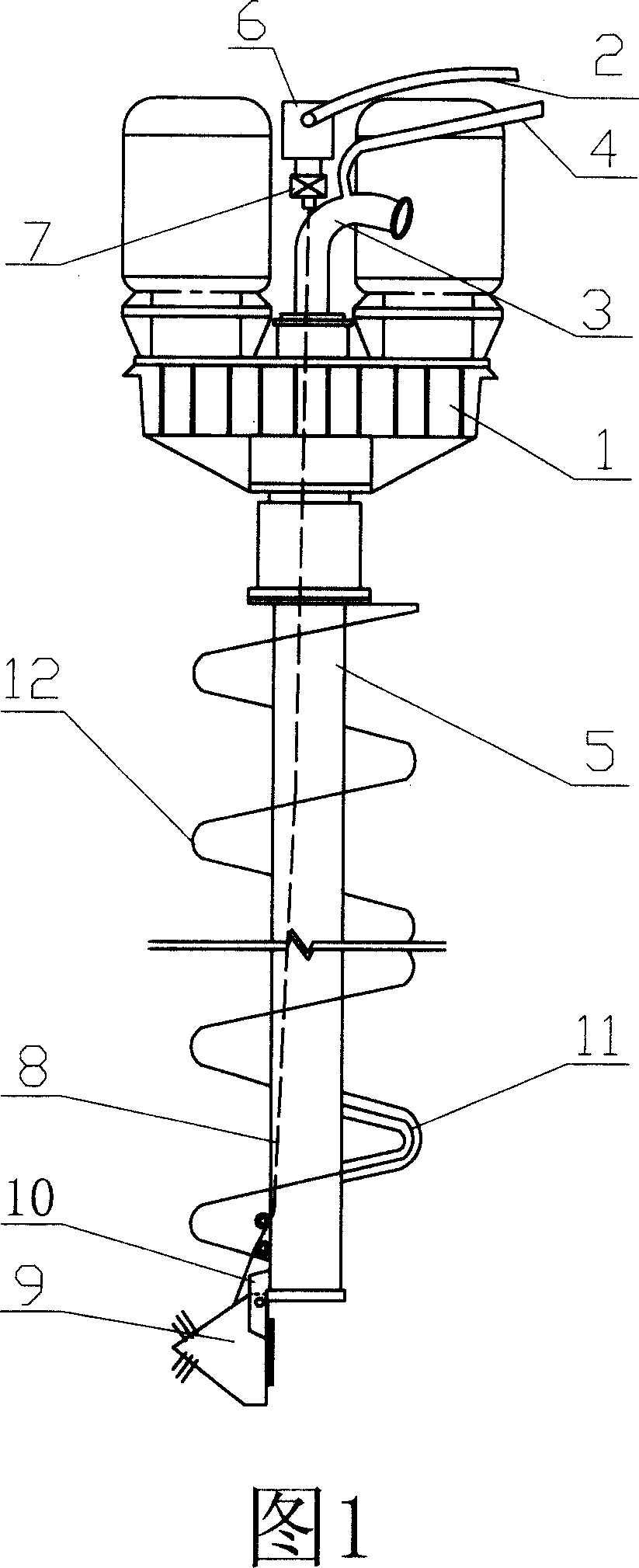 Drilling-hole press-filling-concrete-pulp agitation base-enlarging method and apparatus