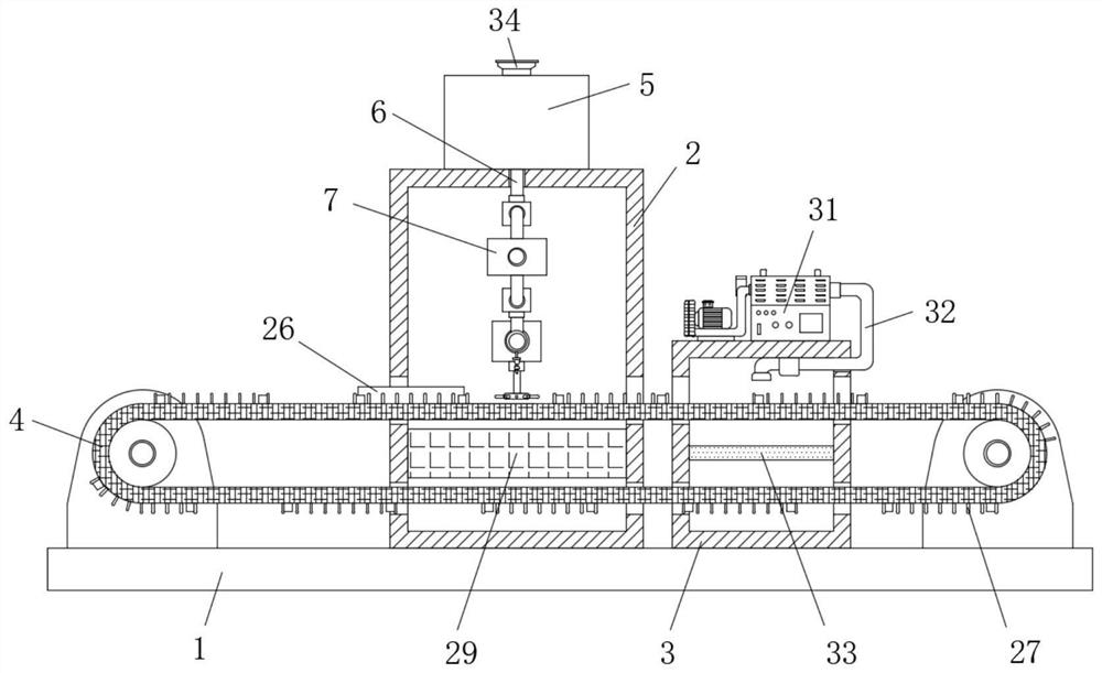 Intelligent uniform spraying device for flame retardant production and flame retardant production method