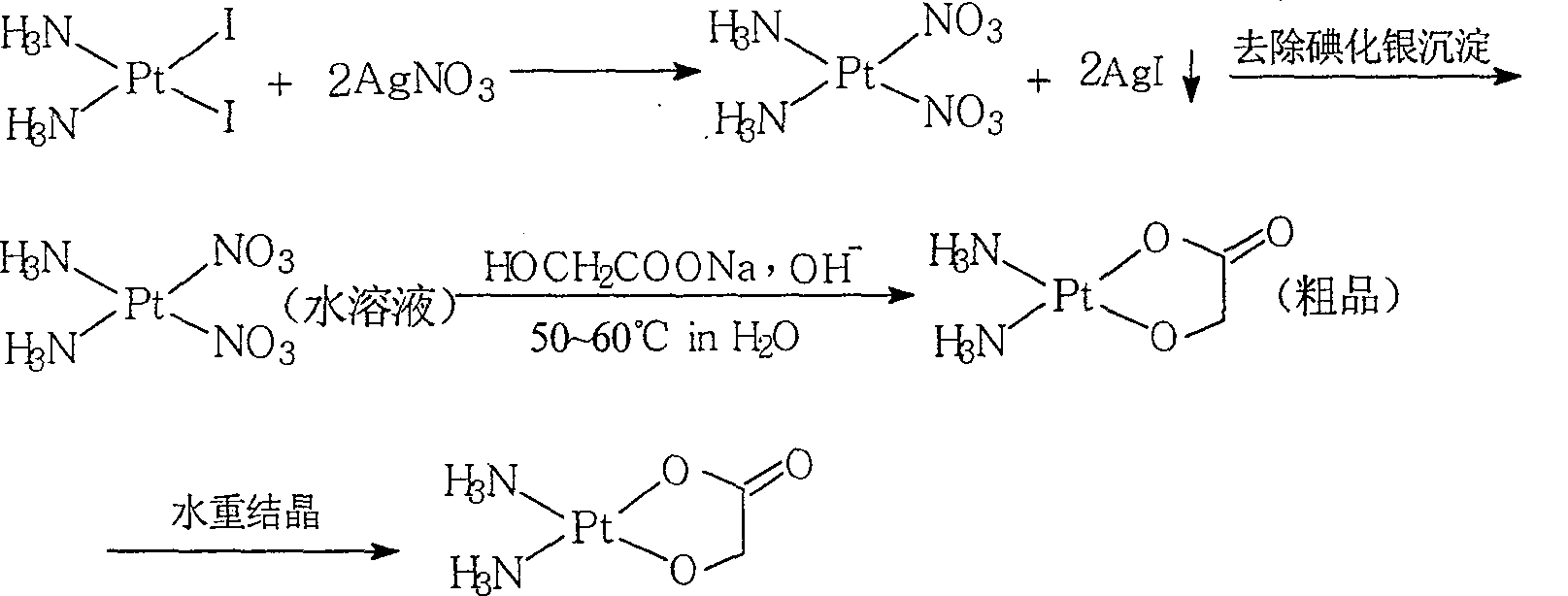 Method of preparing nedaplatin with ultra-low content of silver