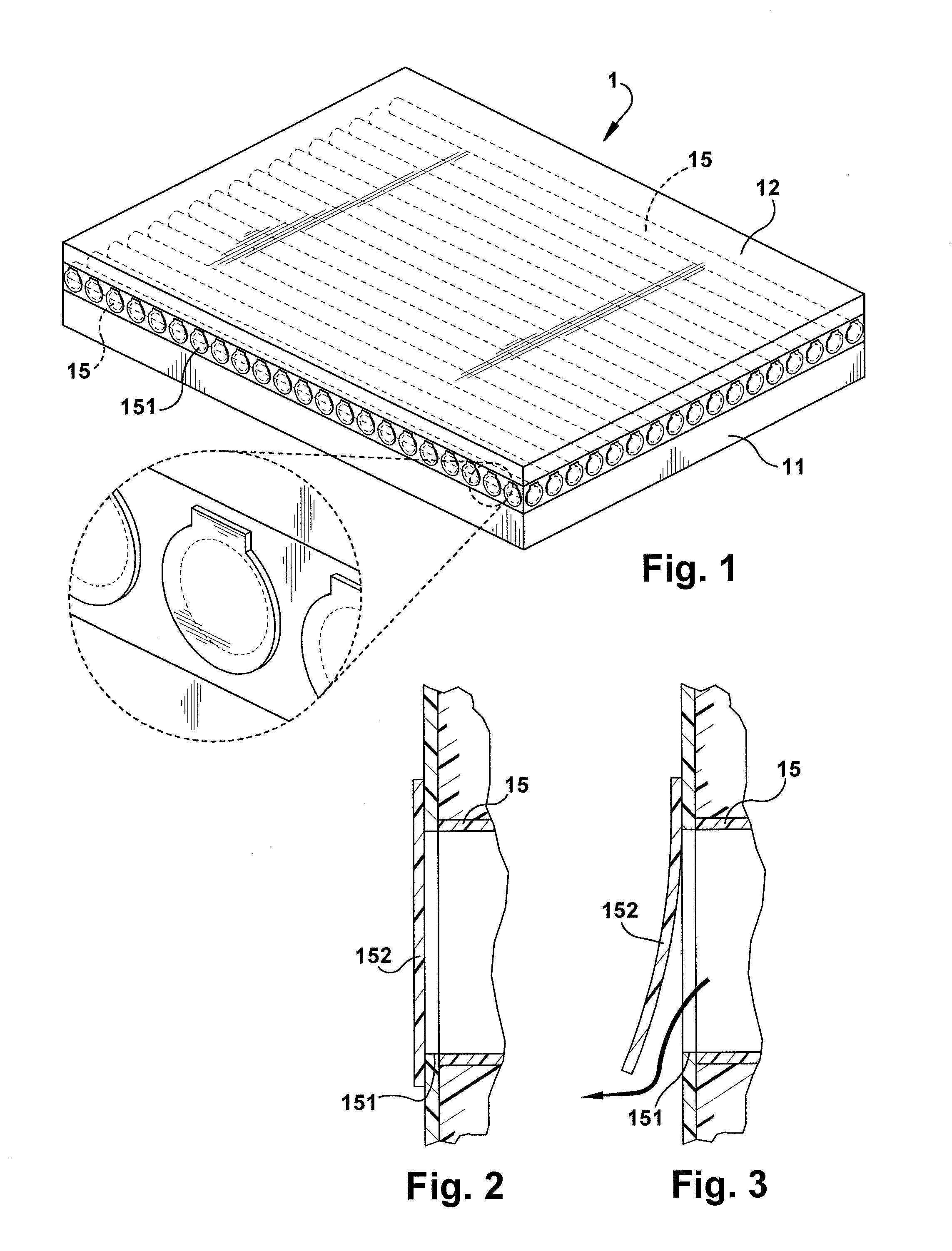 Air flow mattress constructions and variable density mattress cores