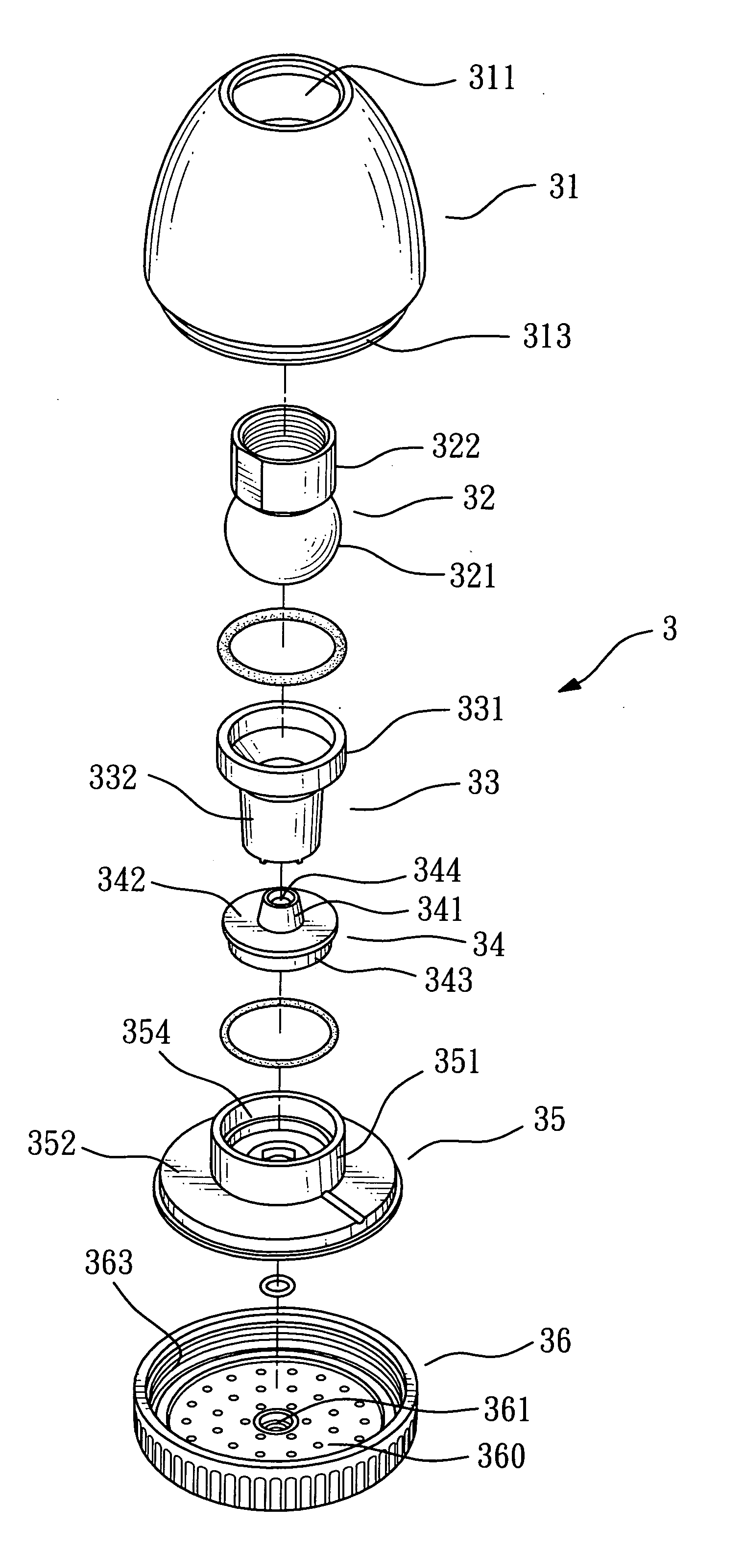 Pressure boosting showerhead