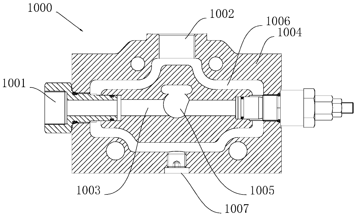 Multi-way valve for drilling machine