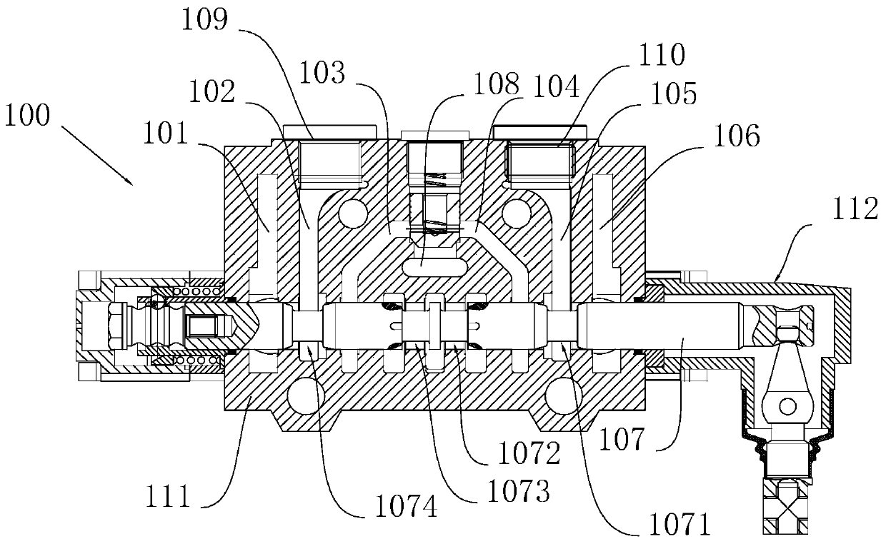 Multi-way valve for drilling machine