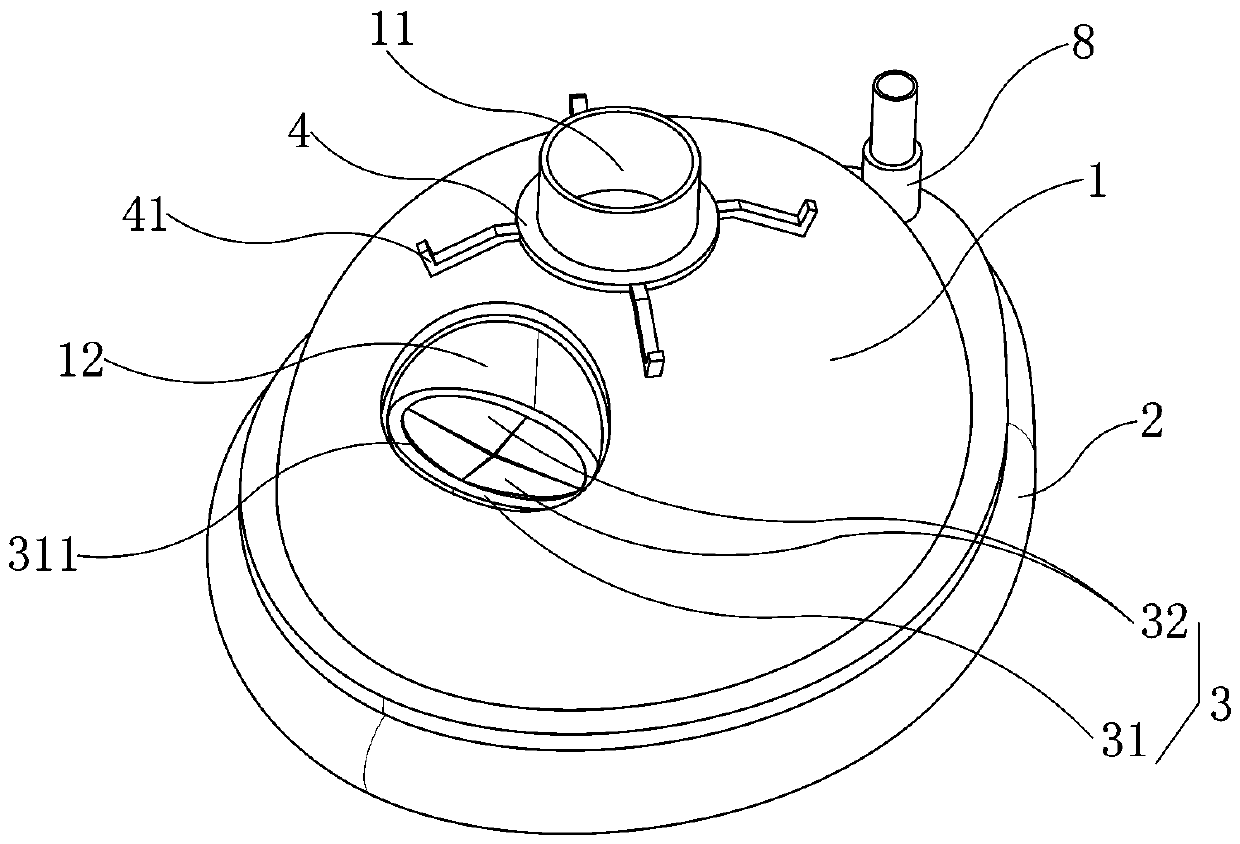 Medical mask with operation opening