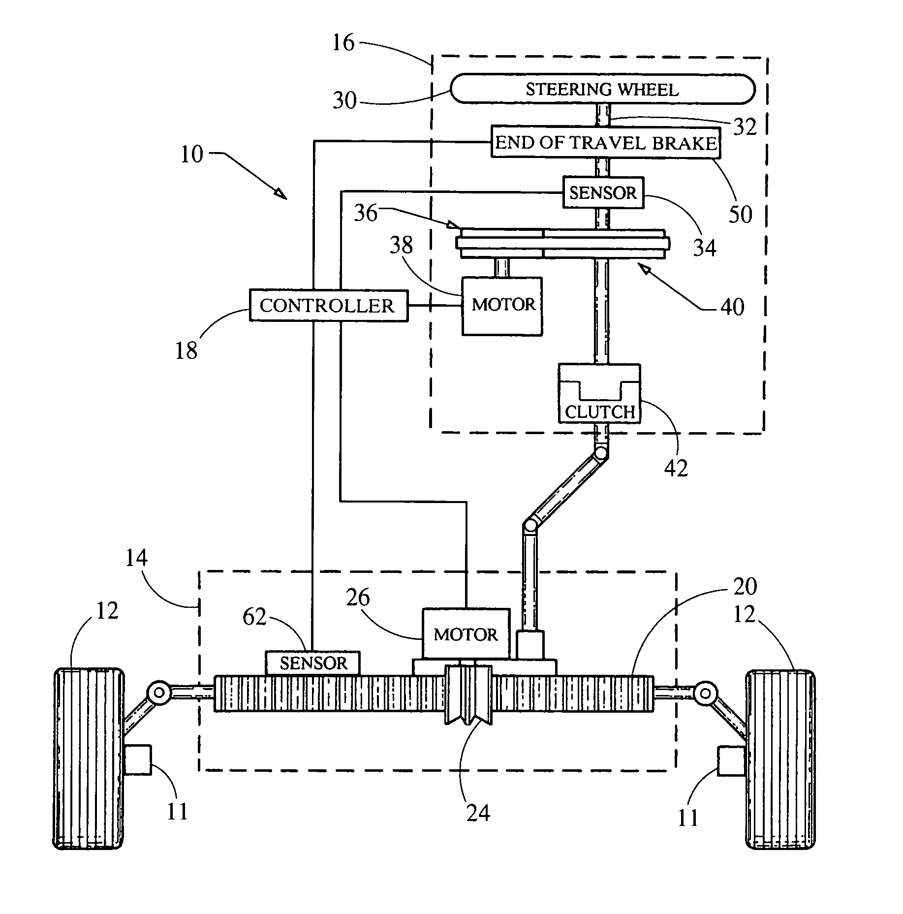 Driver interface system for steer-by-wire system