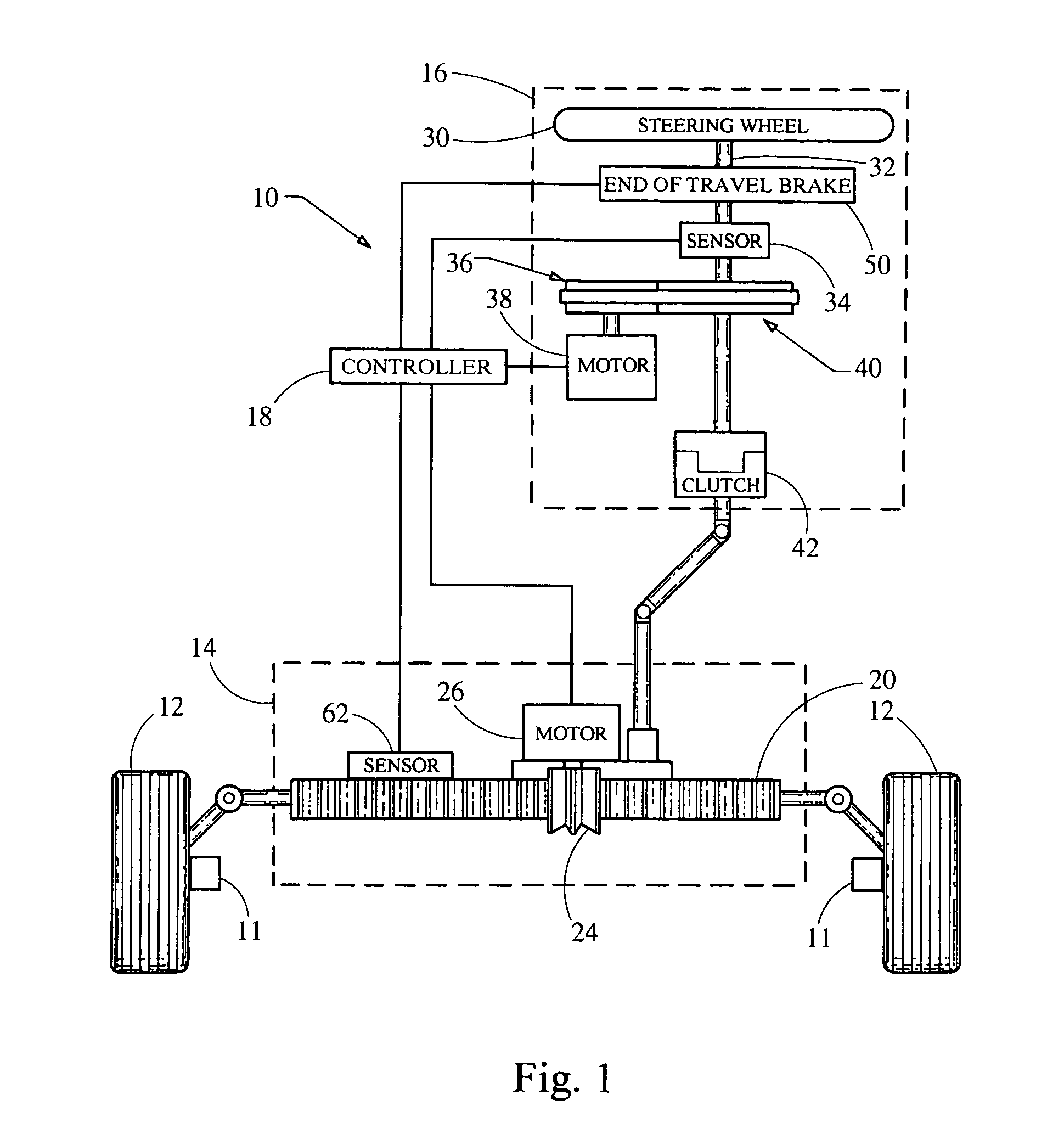 Driver interface system for steer-by-wire system