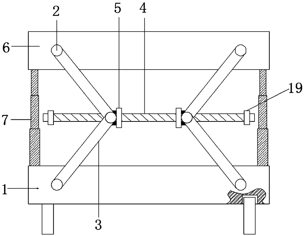 Vertical folding type disaster relief folding bed