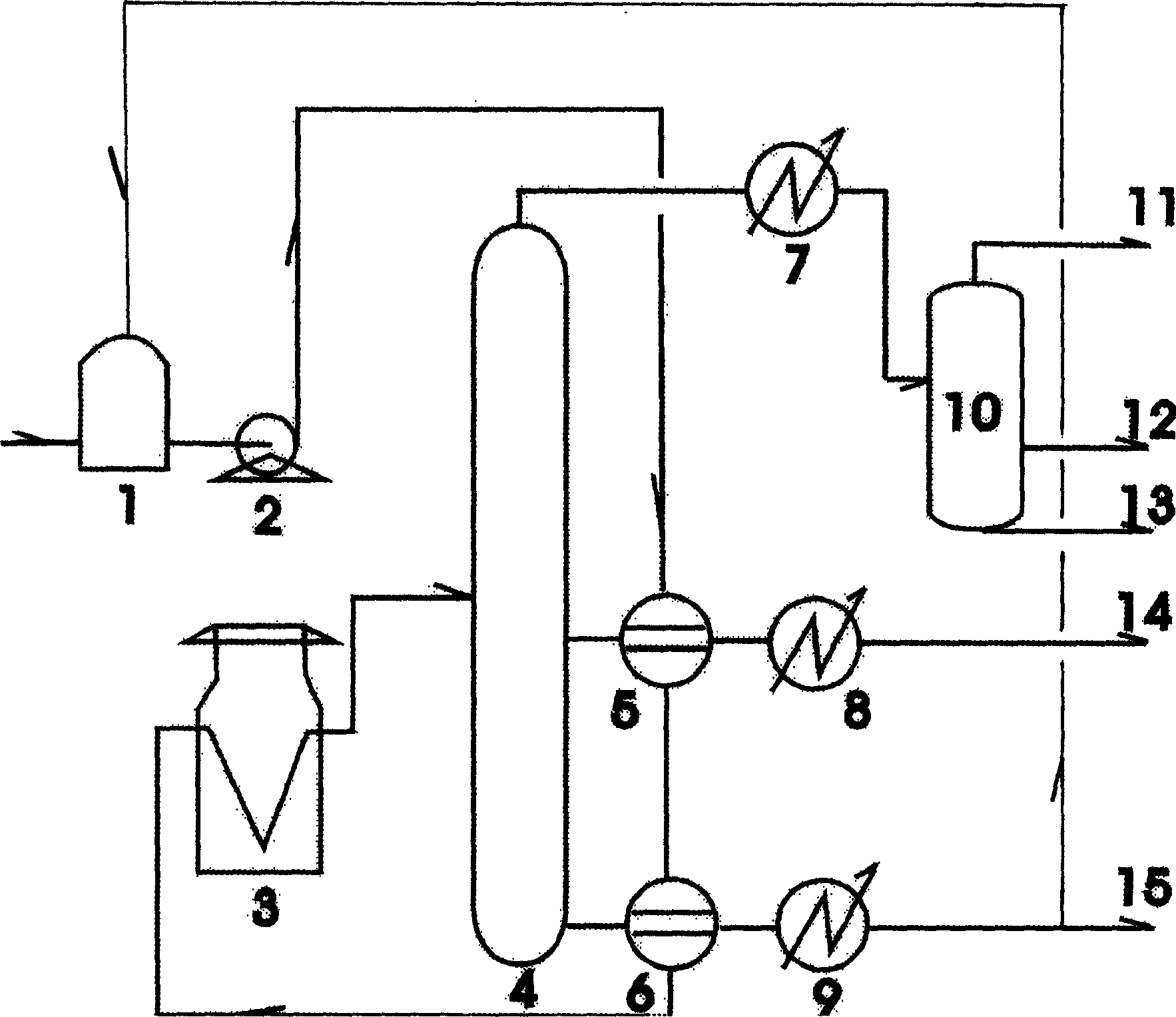 Method for continuous producing fuel oil from deposed lubricant