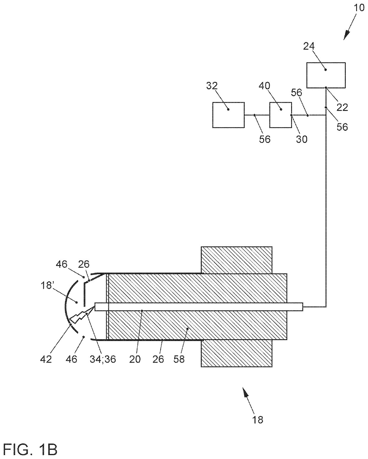 Ignition system having a high-frequency plasma-enhanced ignition spark of a spark plug, including an antechamber, and a method associated therewith