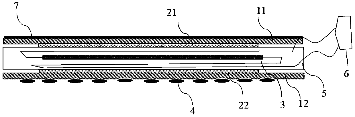 Graphene diathermanous kneecap with meridian point massage function