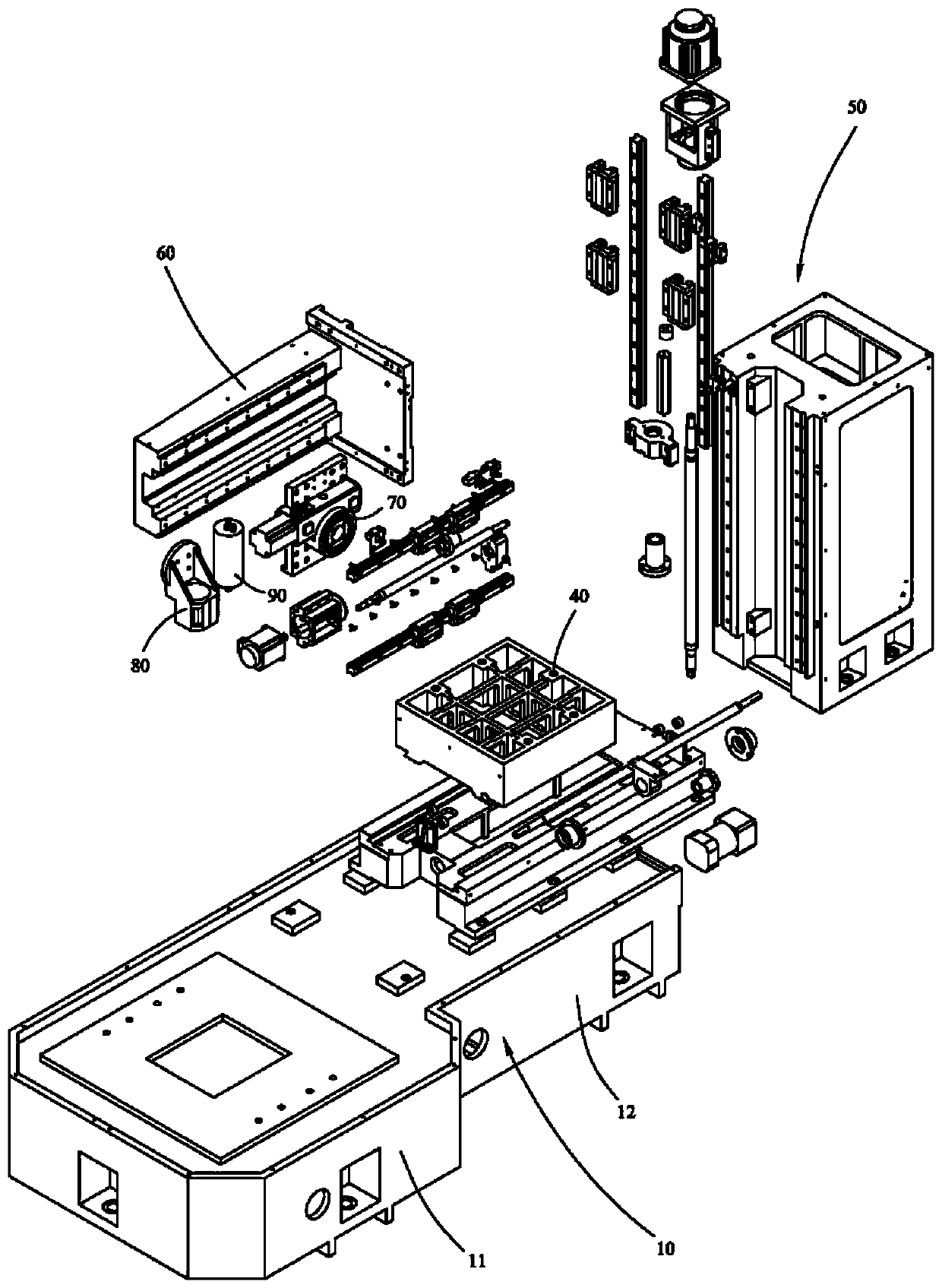 Four-axis tire mold cutting plotter and its marking method