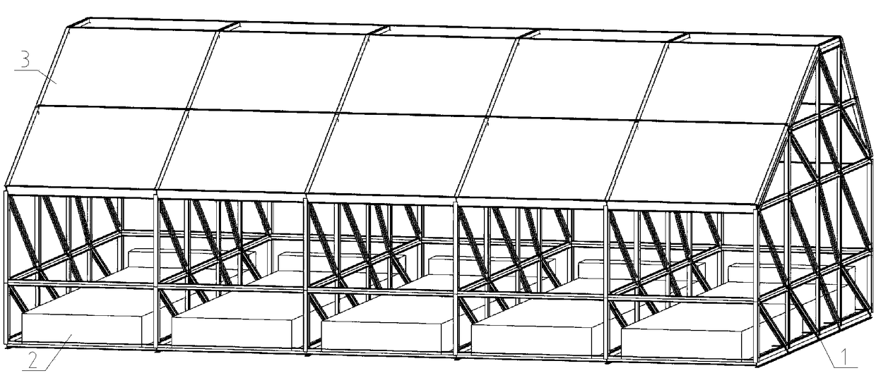 Self-stabilizing floating type temporary breakwater structure