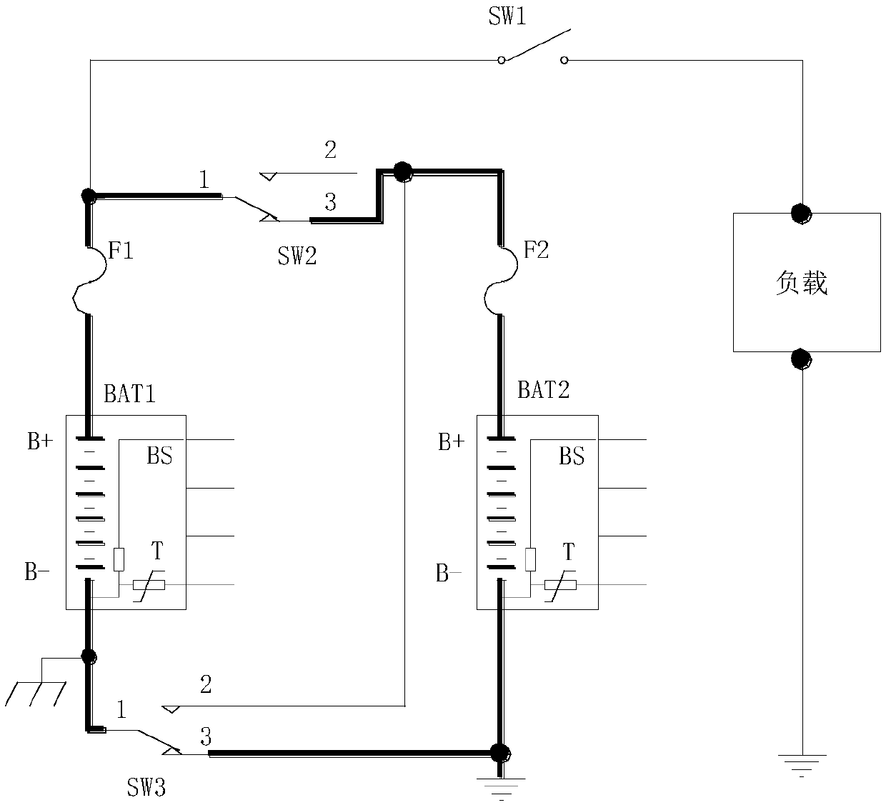 Power supply device of robot and robot