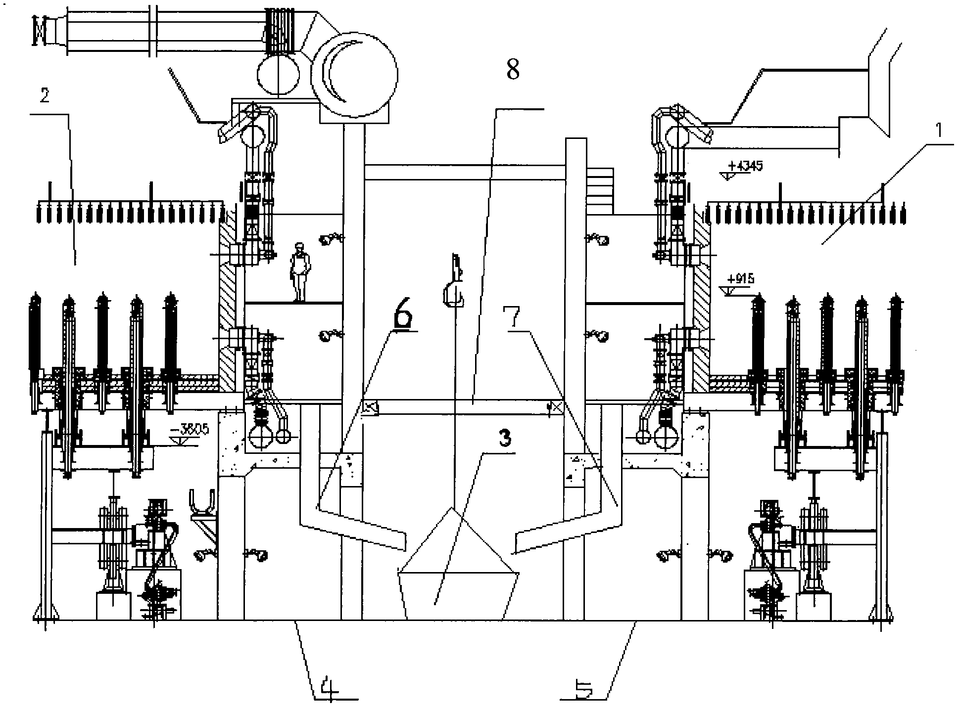 Rapid slag removing method of heating furnace