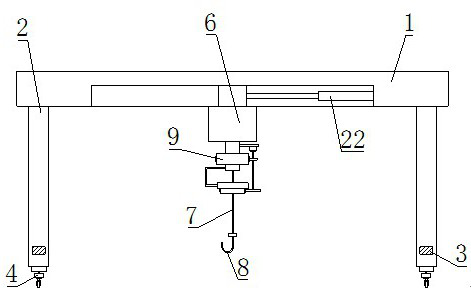 A swivel track-changing crane