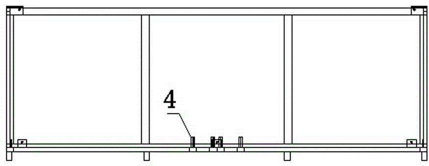 Car engine room CKD packing structure