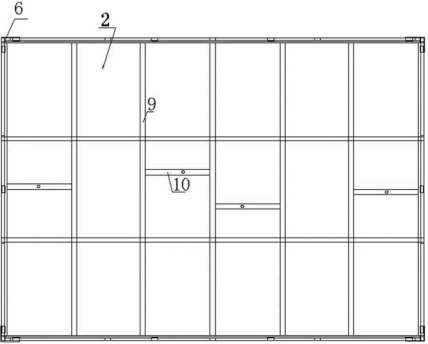 Car engine room CKD packing structure