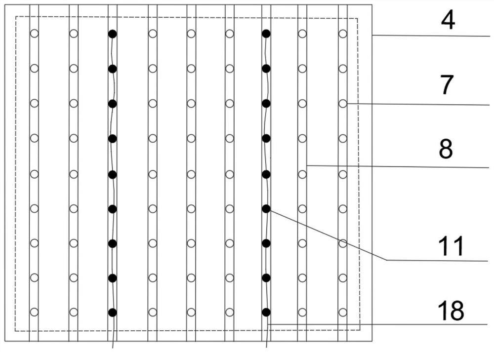 An electrical monitoring device suitable for true triaxial loading and its application method