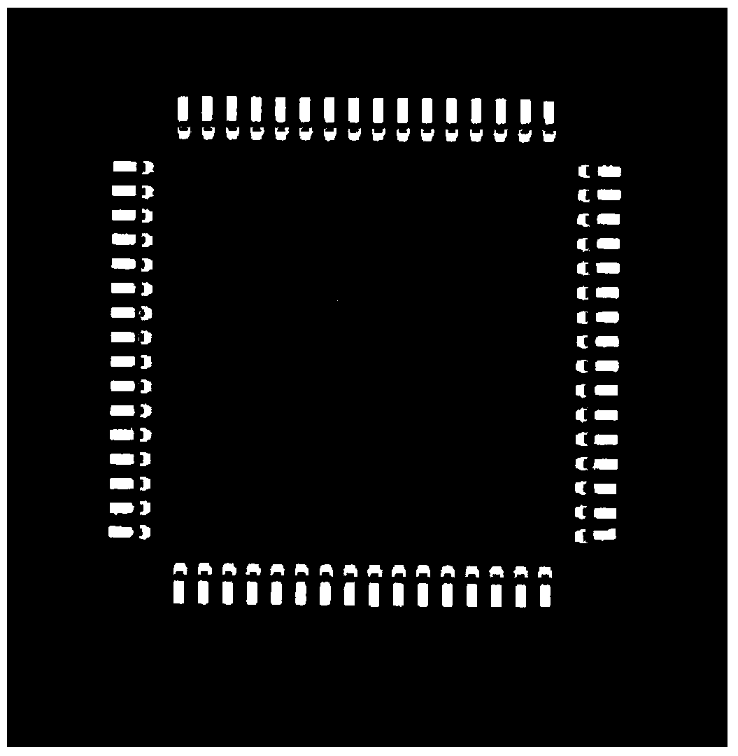 Method for detecting vision localization of QFP element