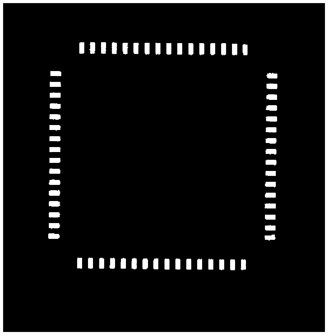 Method for detecting vision localization of QFP element