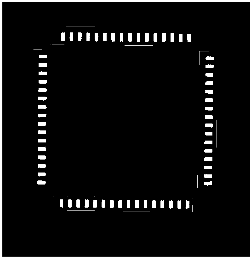 Method for detecting vision localization of QFP element