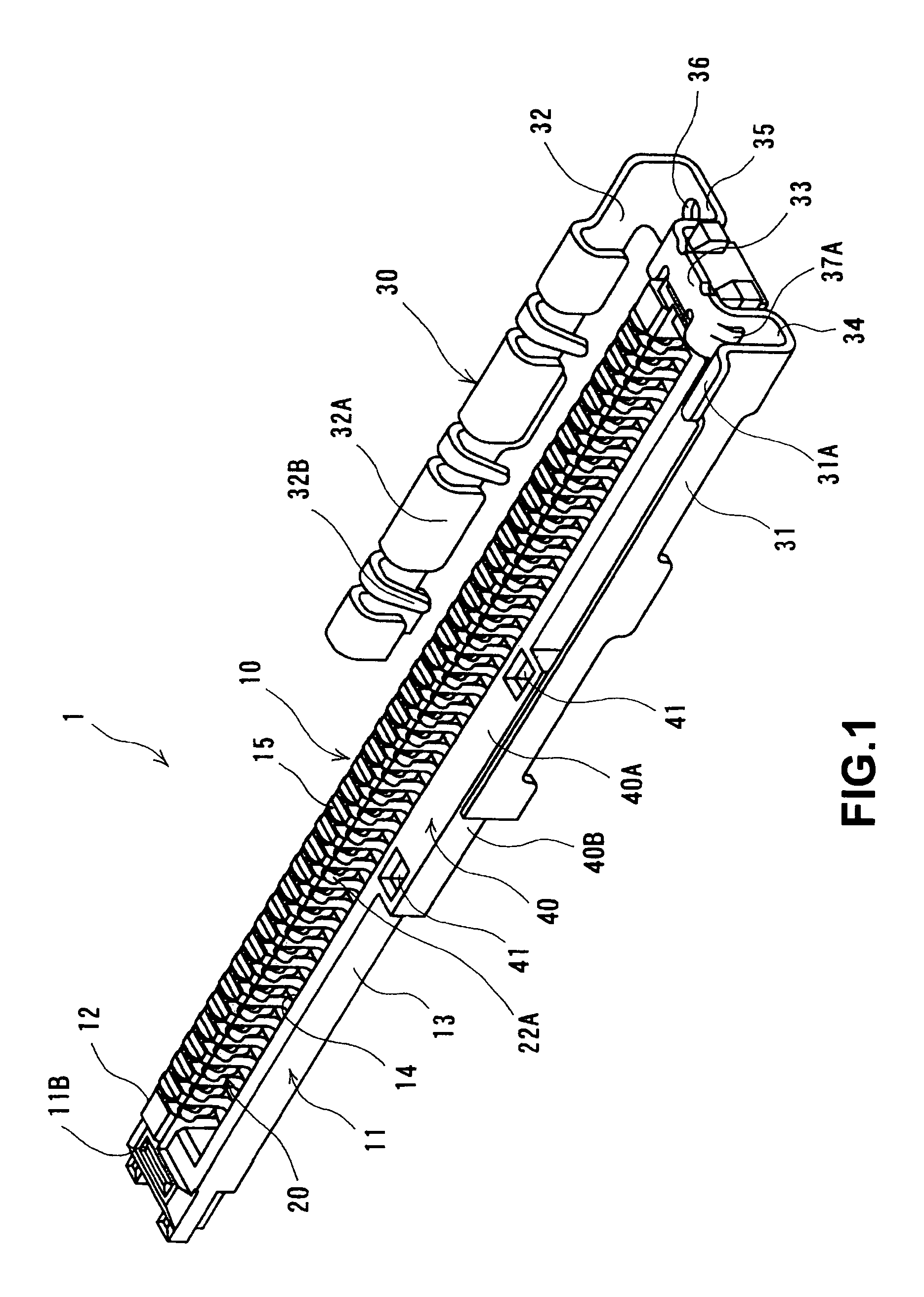 Electric connector for circuit board