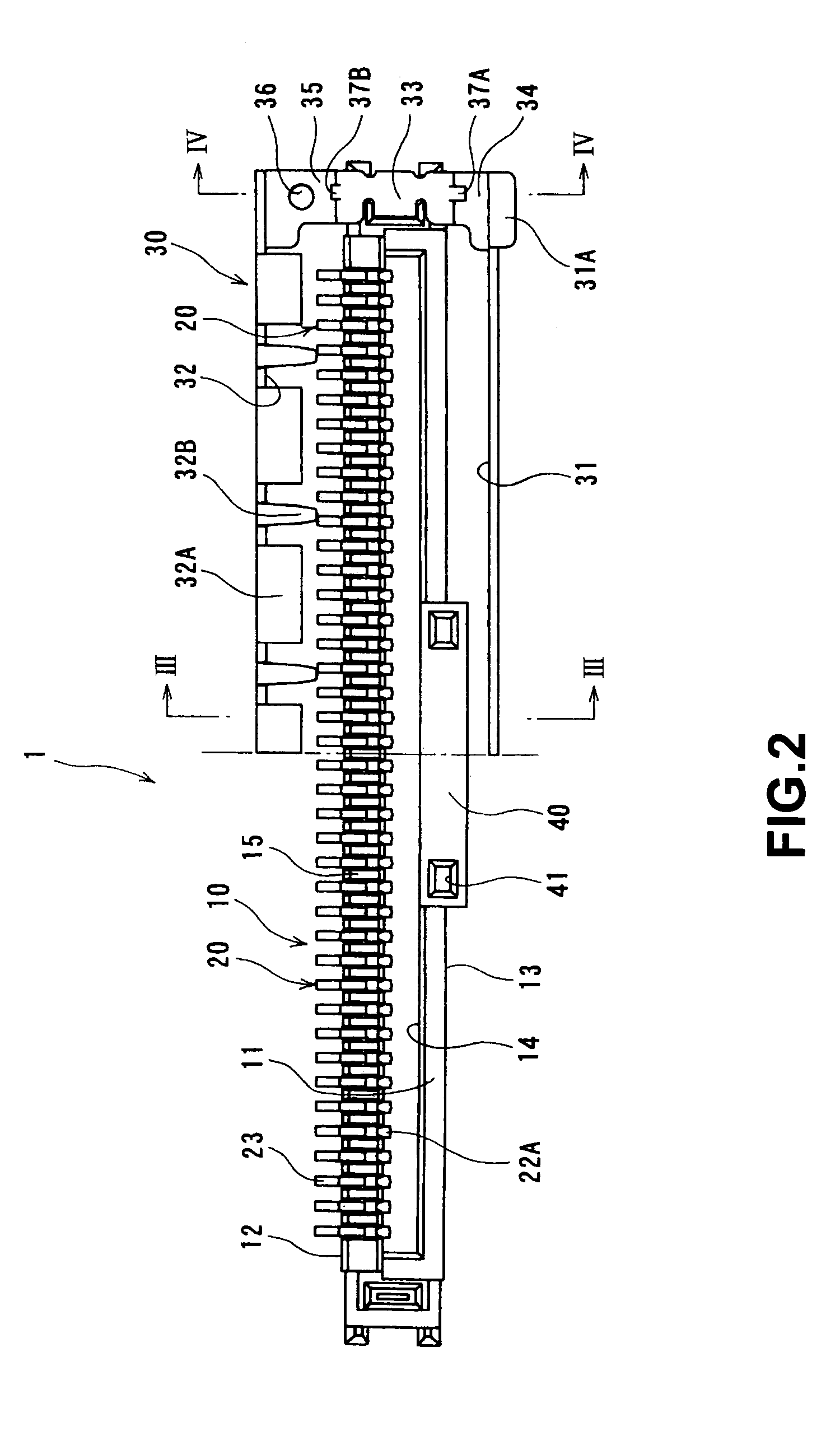 Electric connector for circuit board