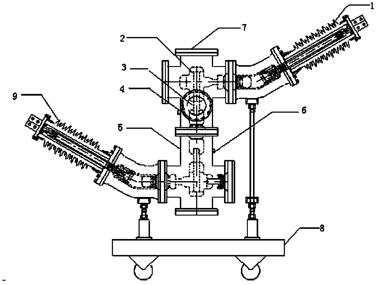 GIS equipment contact temperature monitoring test apparatus