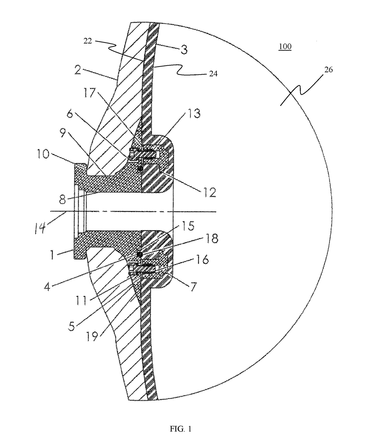 Boss and seal for a high-pressure vessel