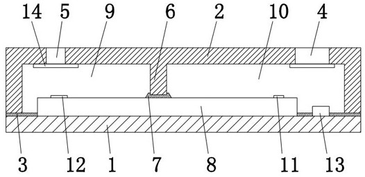 Packaging structure of time-of-flight distance sensor