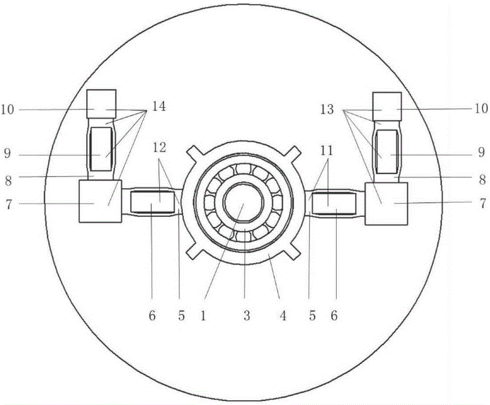 Clamping controllable disc-shaped rotary type inertia piezoelectric actuator and actuation method