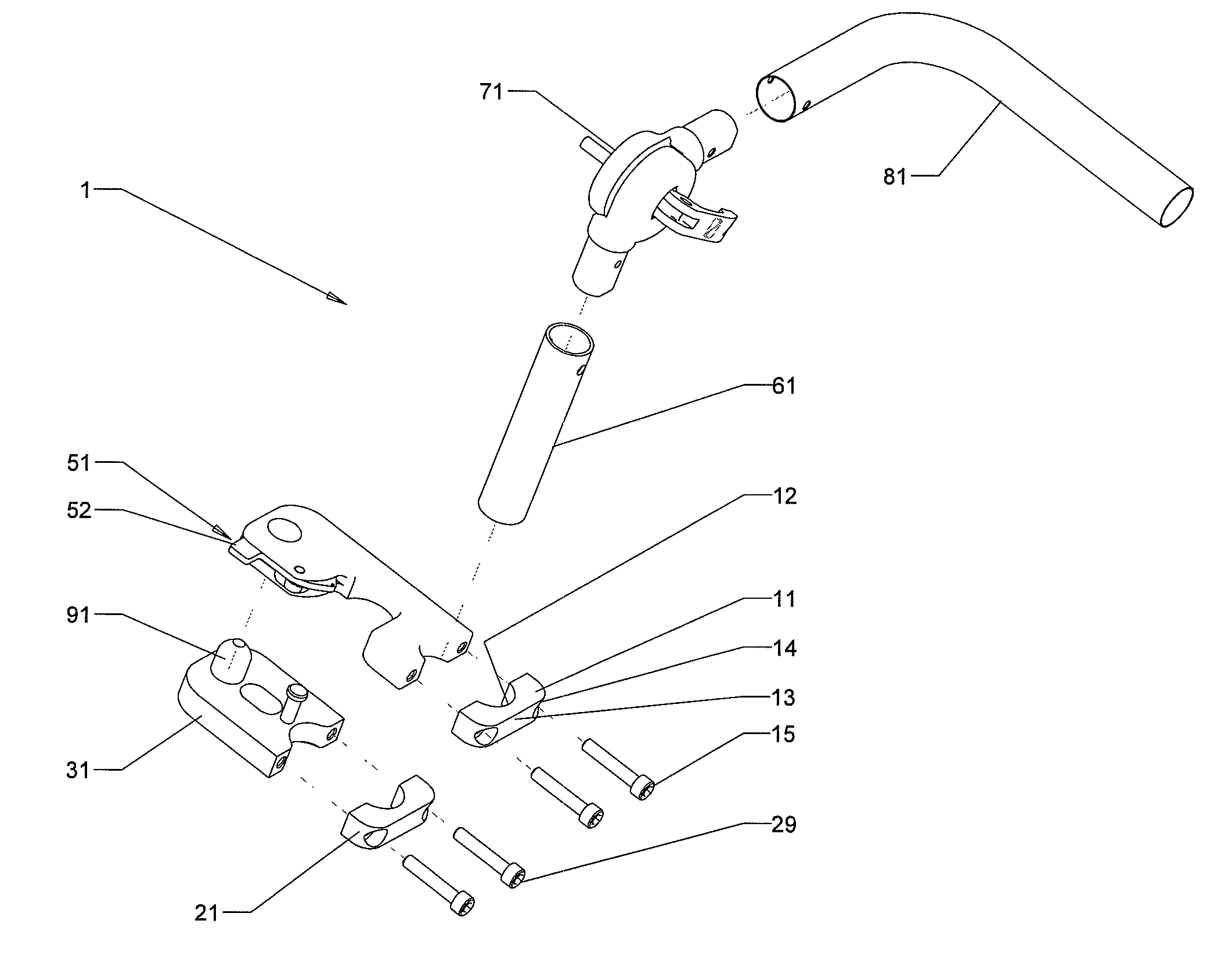 Apparatus for mounting a wheelchair amputee pad