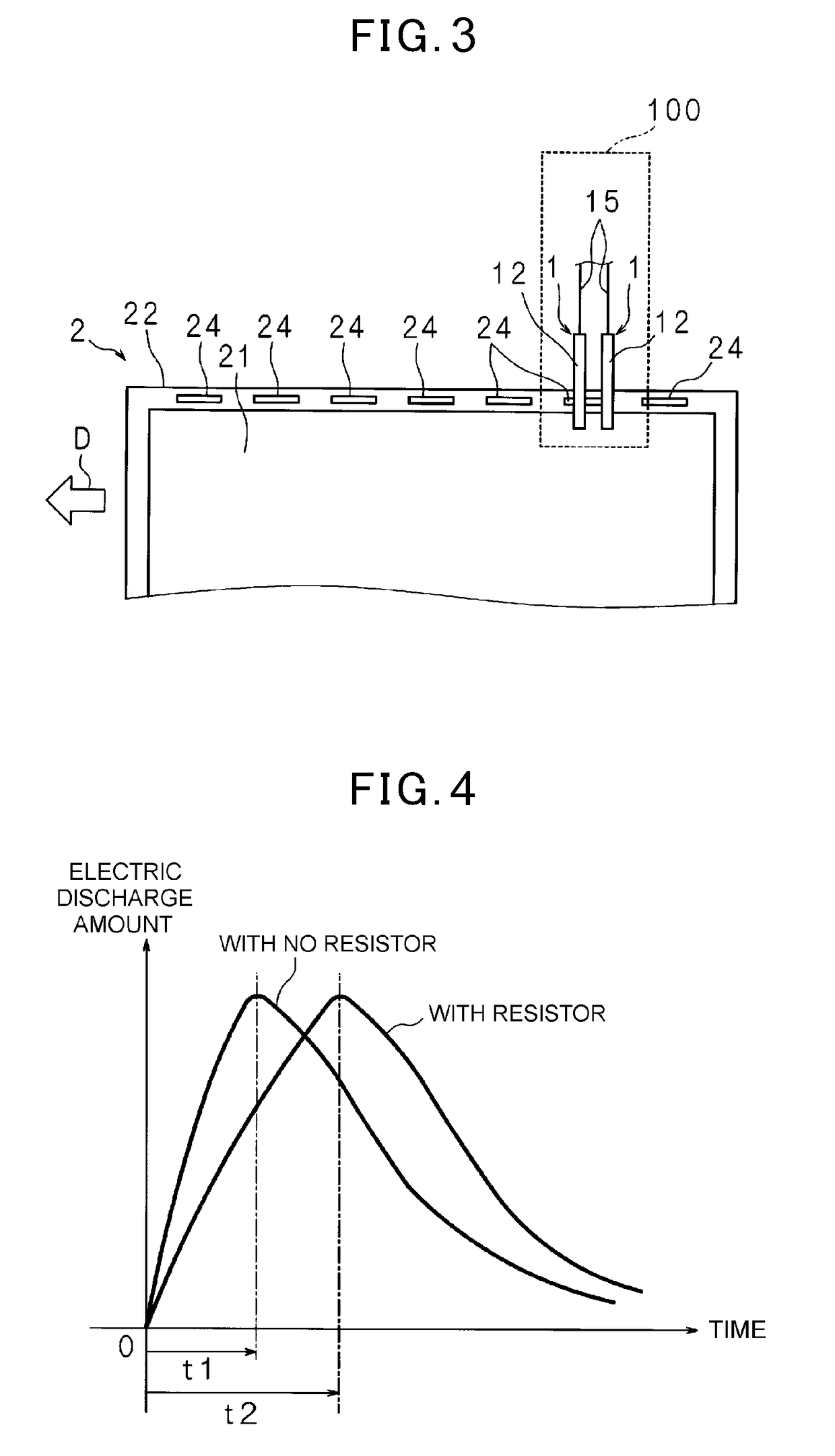 Discharging brush, discharging device, and discharging method