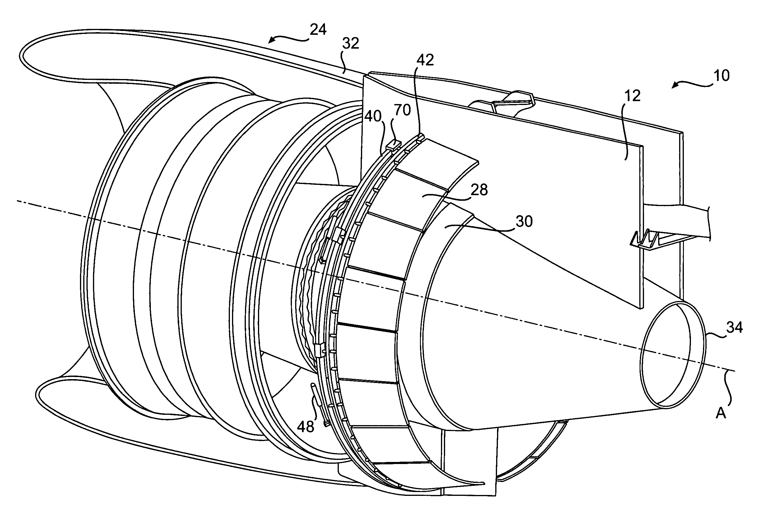 Fan variable area nozzle for a gas turbine engine fan nacelle