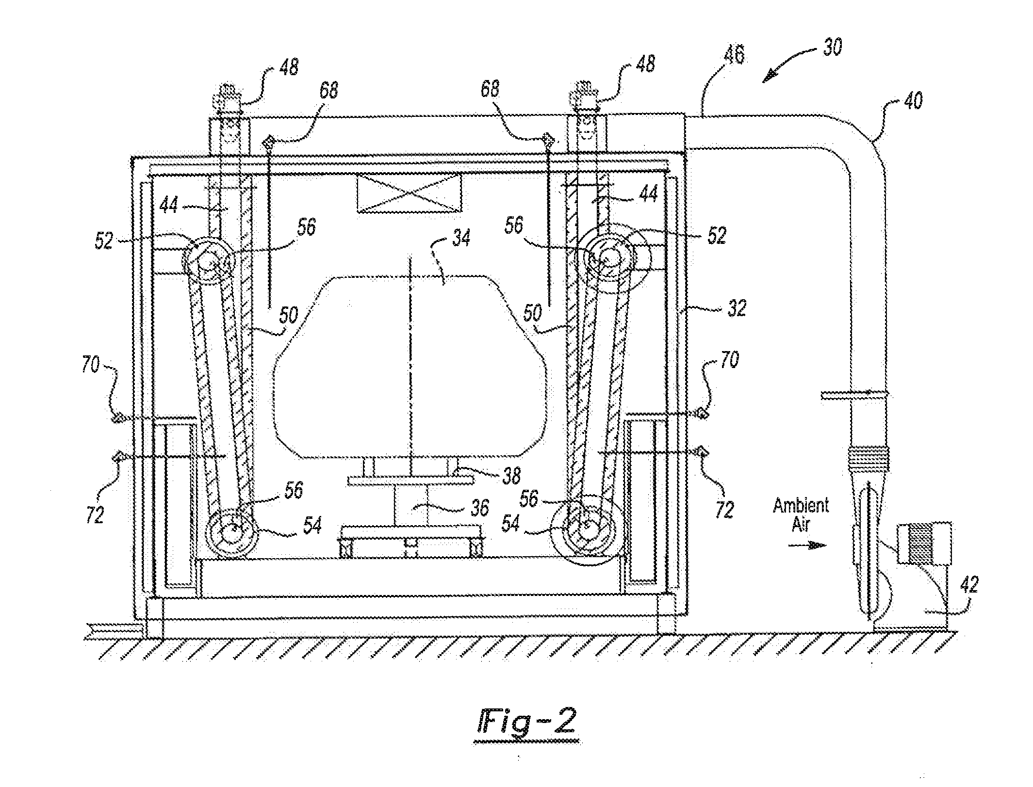 Convection combustion oven