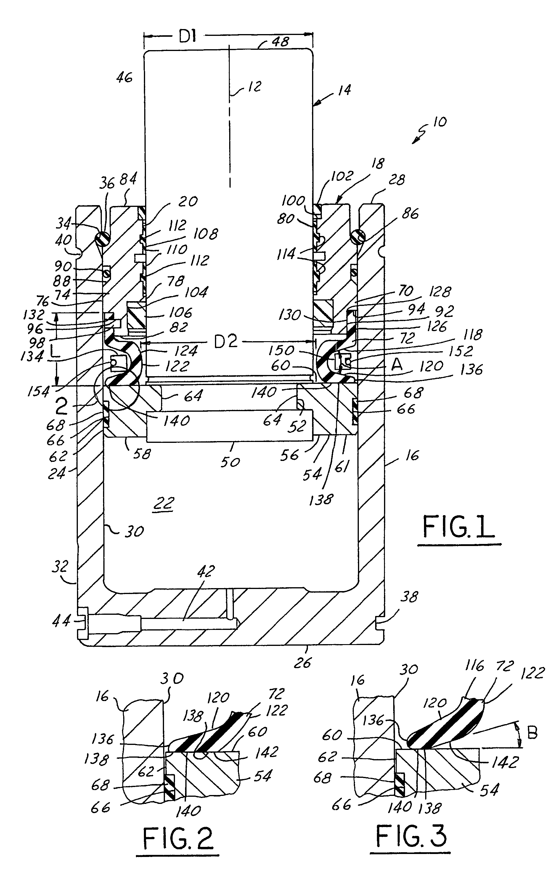 Low impact gas spring