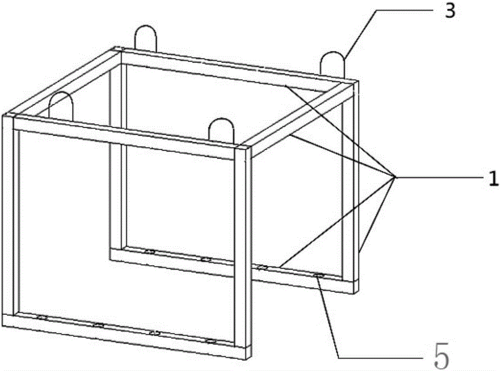 Lifting frame adopting independent framework foundation and operating method