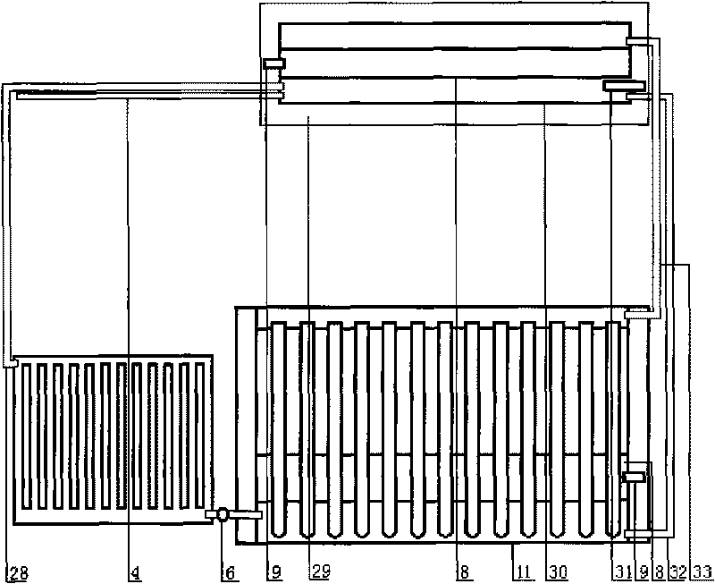 Greenhouse solar energy storage water heater wall panel and building solar energy storage water heater wall panel