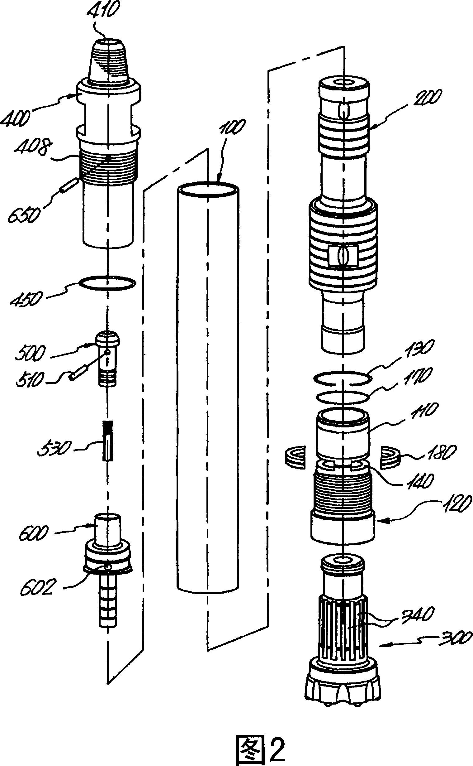 Ground drilling hammer and the driving method