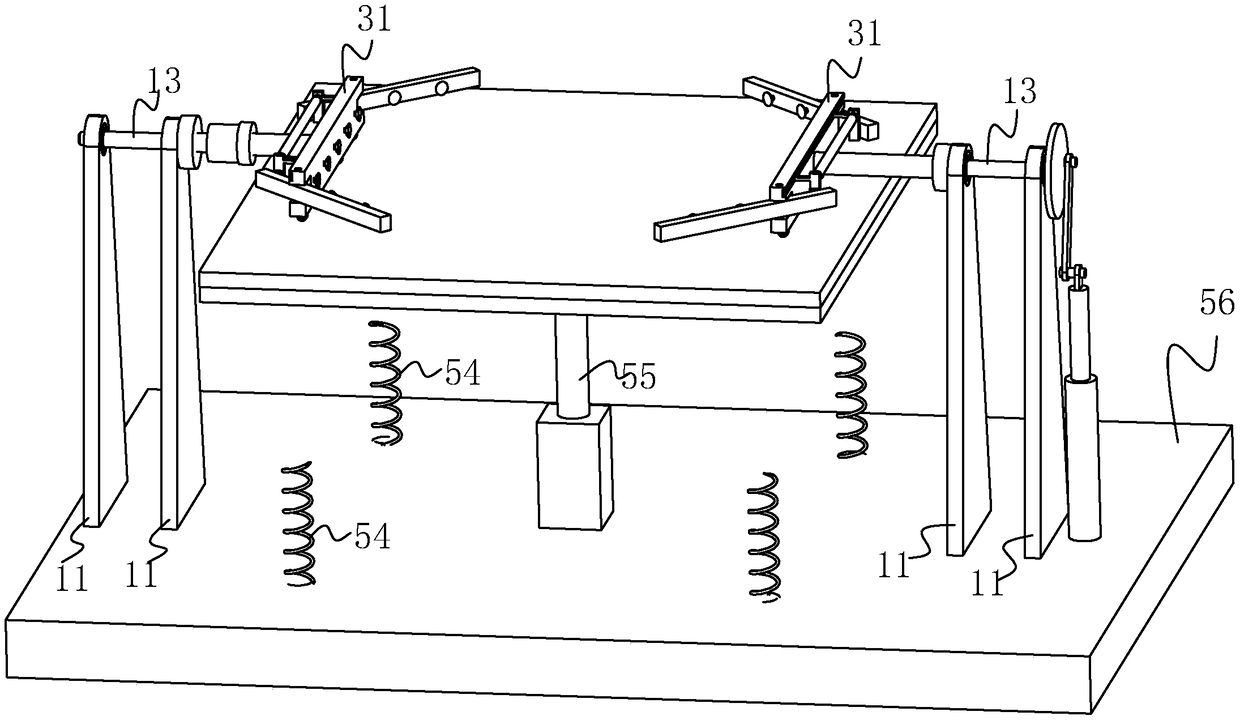 Rotating bearing platform and antenna measuring isolation chamber