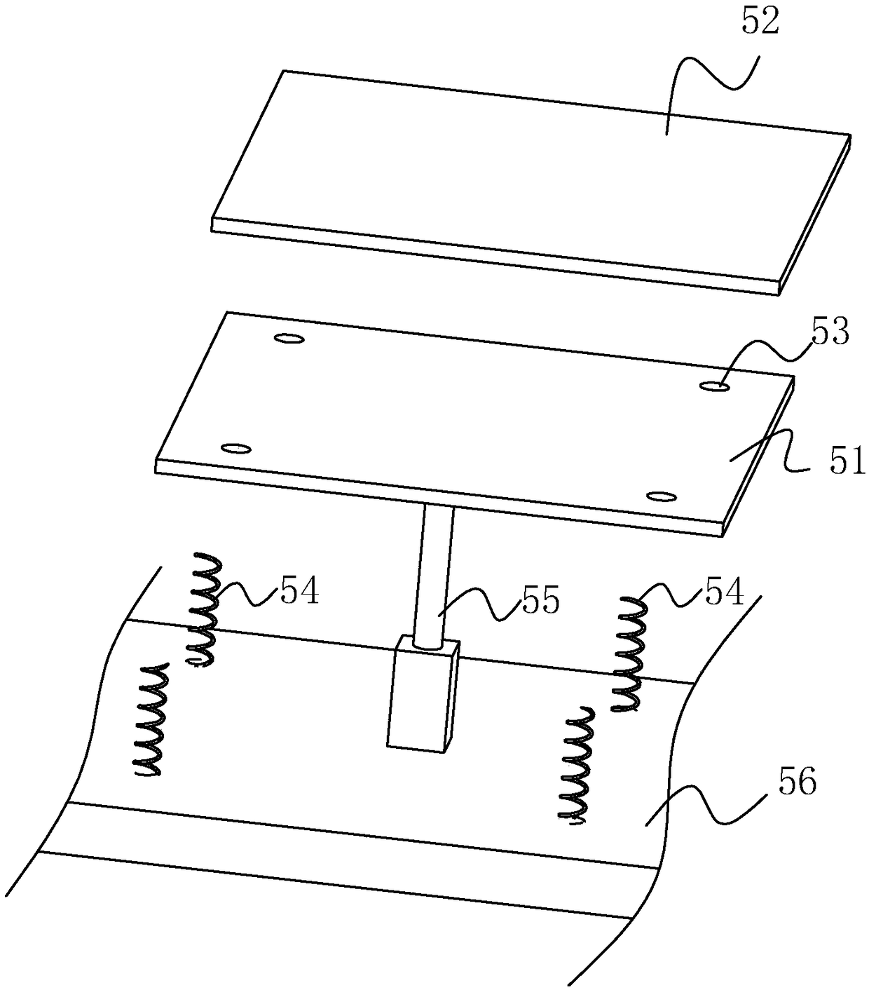 Rotating bearing platform and antenna measuring isolation chamber