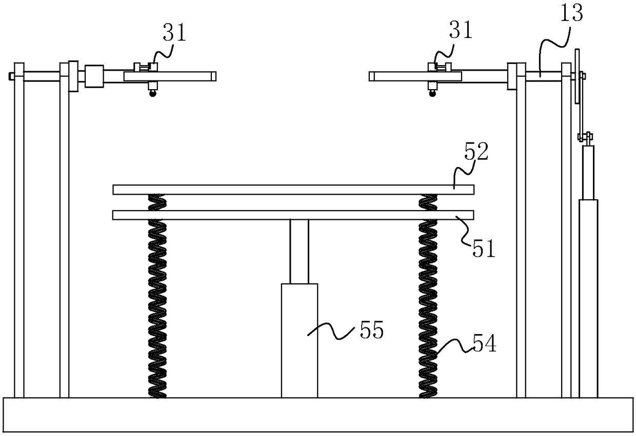 Rotating bearing platform and antenna measuring isolation chamber